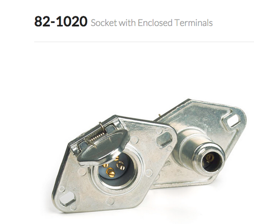 Socket With Enclosed Terminals Conductor 4 Pole