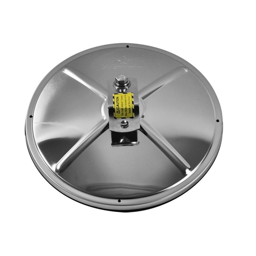 6" Stainless Steel Spot Convex Mirror (X Design Back / Center Mount)