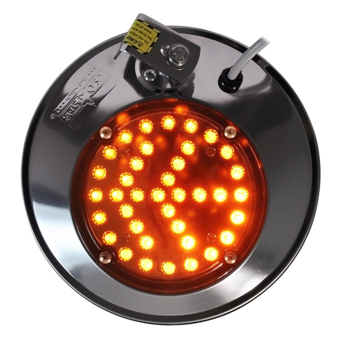 Stainless Steel Spot Mirror with LED Marker & Turn Light NO WARRANTY DISCONTINUED