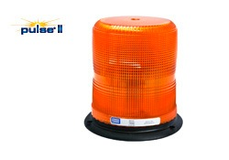LED Beacon: Pulse II, Medium Profile, 12-48VDC, 11 Flash Patterns, Vacuum-magnet Mount, Amber