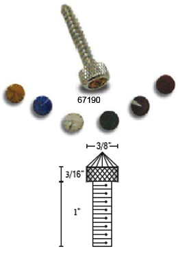 Dash Screws with Crystal on Top fits International
