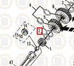 Spacer .253in-.255in Thick Transmission