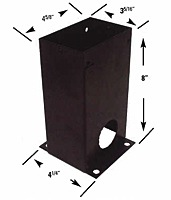 Black Air Control Valve Console For K80/K90 Series 3-1/4 X 4-3/4 X 8 Inch High