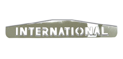 Chrome Bottom Plate With International Logo 24" x 4"