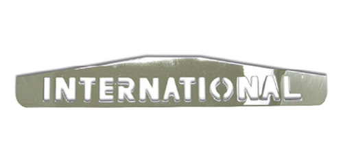 Chrome Bottom Plate With International Logo 24" x 4"
