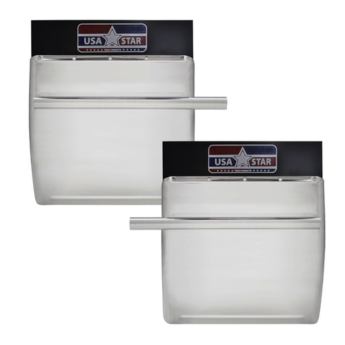 Quarter Fender Pair in Stainless Steel, 24’’ X 24" Fits Freightliner , Volvo