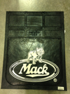Mud Flap 24” X 30”, 3/8”  Molded Rubber, Black W/ White Logo fits Mack