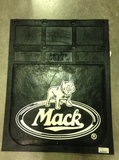 Mud Flap 24” X 30”, 3/8”  Molded Rubber, Black W/ White Logo fits Mack (each)
