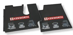 Floor Mat Set for Kenworth T600, T660, T800,& W900 (Driver: 20.5" H x 24" W, Passenger: 21"H x 20"), In Set