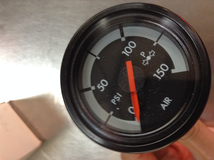Air Gauge fits Freightliner Century and Columbia >>>>Black Border<<<<
