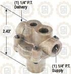 Valve Pressure Protection Opening Pressure: 65 PSI ,Closing Pressure: 45 PSI