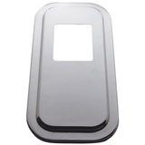 Stainless Shift Plate Cover - 5 3/4" X 4 3/4" Opening fits Peterbilt