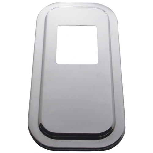 Stainless Shift Plate Cover - 5 3/4" X 4 3/4" Opening fits Peterbilt