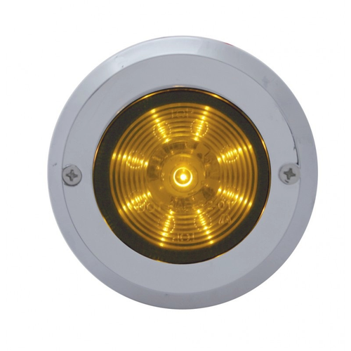 2" Chrome Plastic Mirror Light Bezel Without Viso