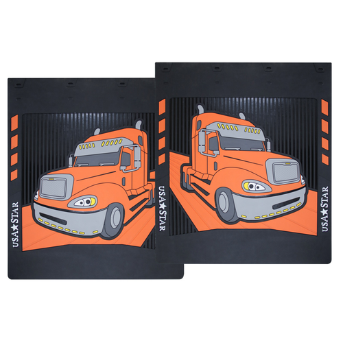 Rubber Mud Flaps Fits Freightliner Columbia (Pair)