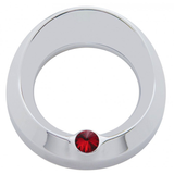 Signature Speed/Tachometer Gauge Cover W/ Visor - Red Diamond fits Freightliner/fits Peterbilt