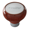 Trailer Screw-In Air Valve Control Rosewood Knob With Stainless Steel Script Plate