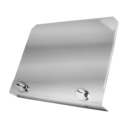 8" x 6" stainless steel permit sticker holder