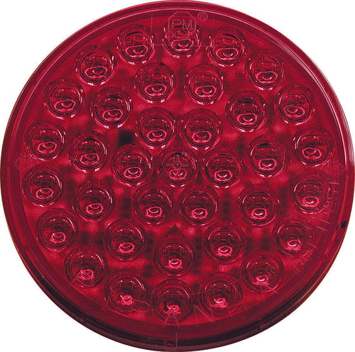 4" Red/Red LED Stop/Turn/Tail, Round, 36 Diode AMP