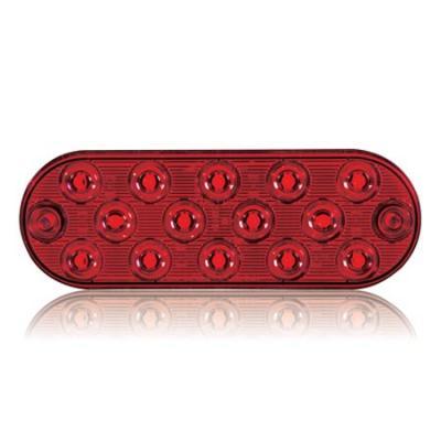 Low Profile Thin Oval Red Surface Mount Stop/Tail/Turn Light Maxxima