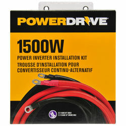 PowerDrive® - 1500 Watt Power Inverter Installation Kit 60” RED ,36” Black