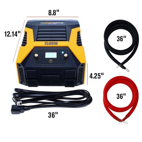 PowerDrive 1500 Watt Power Inverter Wireless Control Modified Sine Wave