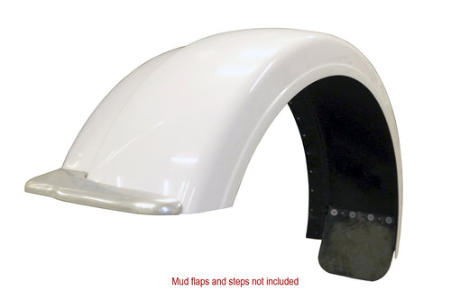 Fiberglass Fender Fits Peterbilt 388/389 Wide Lip