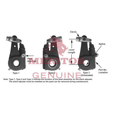 Automatic Slack Adjuster, Arm Length: 6'' Splines: 10 Diameter: 1.5'' / L