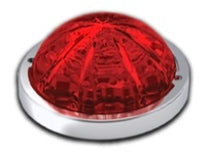 3.5" Low Profile Watermelon Hero LED Marker Light - Red Light / Red Lens