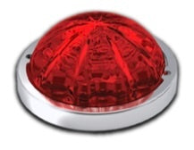 3.5" Low Profile Watermelon Hero LED Marker Light - Red Light / Red Lens