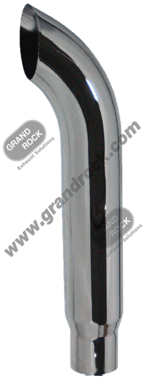 6" X 108" Stack Curved Reduced 5" ID Chrome