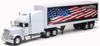 and Dry Van with Patriotic Graphics 1:32 Scale fits Freightliner Classic XL