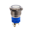 Blue Metal Push Button Switch