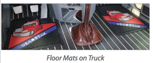 Rubber Floor Mats fits Freightliner Columbia (Set)