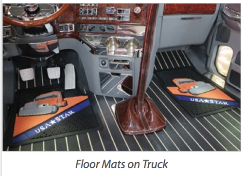 Rubber Floor Mats Fits Freightliner Century (Set)