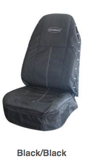 Seat Cover, Coveralls Black/Black  Cpn