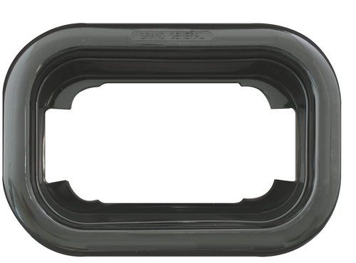 Rectangular black grommet 