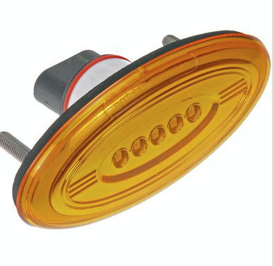 Side Marker Light Assembly fits Peterbilt 386 2006-2014 Amber Lense Led