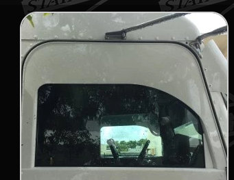 Door Extension fits Peterbilt 378,379, 2007+ Polished Stainless Steel Pair.