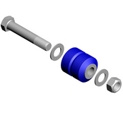 Equalizer Bushing KiT Length: 3 7/8”, Inner Diameter: 1 1/8" ,Outside Diameter: 3 5/16" *