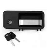 Outside Handle Door Chrome Lever W/ Key, Cylinder fits Volvo