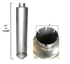 Aluminized Muffler 10” Diameter by 51” Length & 5" Outlet Diameter