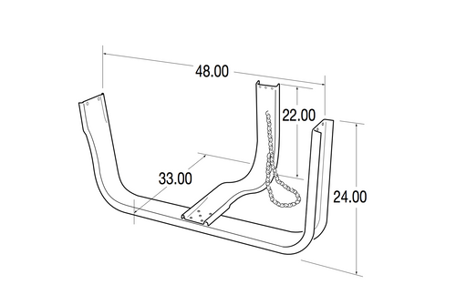 Nash Style Spare RACK TIRE Carriers – Standard Mount Accommodates Tires Up to 11R22.5 & 12×24.5 TRAILER / Up to 2 Tires