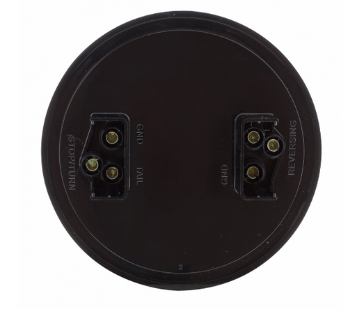 4” Round Combo Light with 12 LED Stop, Turn & Tail Light & 16 LED Back-Up Light - Red LED/Red Lens