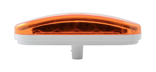 Amber-Amber Oval Prime Spyder LED Light 12V 6” Park/Turn/Clearance