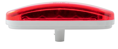 Red/Red Oval Prime Spyder LED Light 12V 6” Stop/Turn/Tail