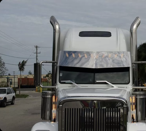 Front Air Cleaner Light Bar Filter 3 Led 3 Lines ( Sold In Pairs ) fits Freightliner Classic