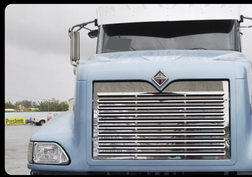 Grille Fits International 9200 & 9400i W/ Louvers S.Steel