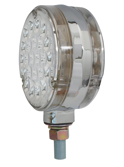 4" Double Face Pearl Led Pedestal Light Twin Pack LED: 24 LEDs per side - 12V