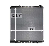 Radiator Plastic Tank, Aluminum Core fits Freightliner, Cascadia Columbia 06-10